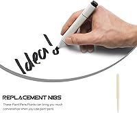 Vista 6 de STOBOK 30 puntas de repuesto para bolígrafos de pintura acrílica, puntas de marcador de punta fina, recambios universales de marcadores de pintura