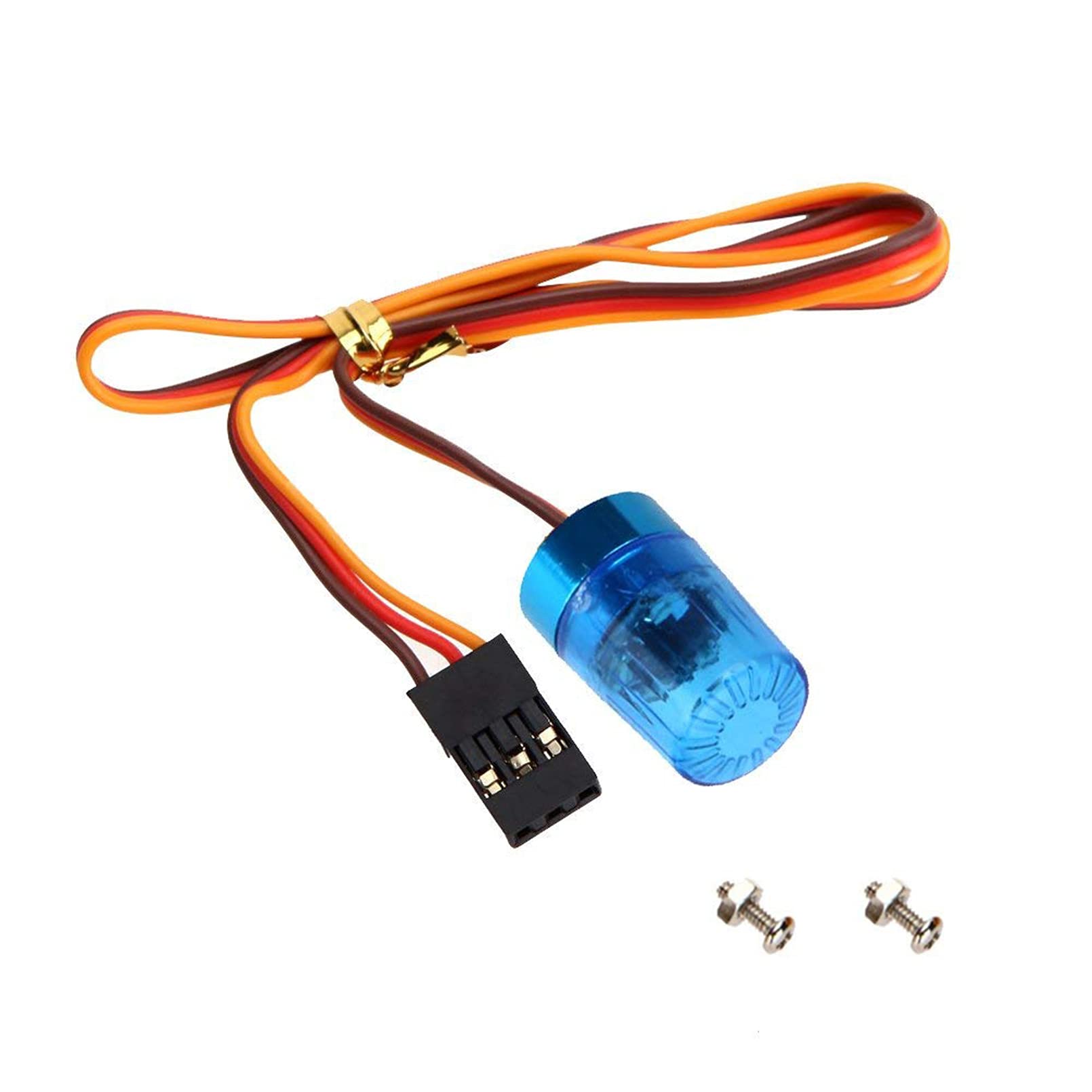 LAFEINA RC Multi-Function Ultra Bright LED Lights Red Alarm Lamp with Strobing-Blasting/Flashing/Rotating Mode for RC Model Police Car (Blue) โ image 1