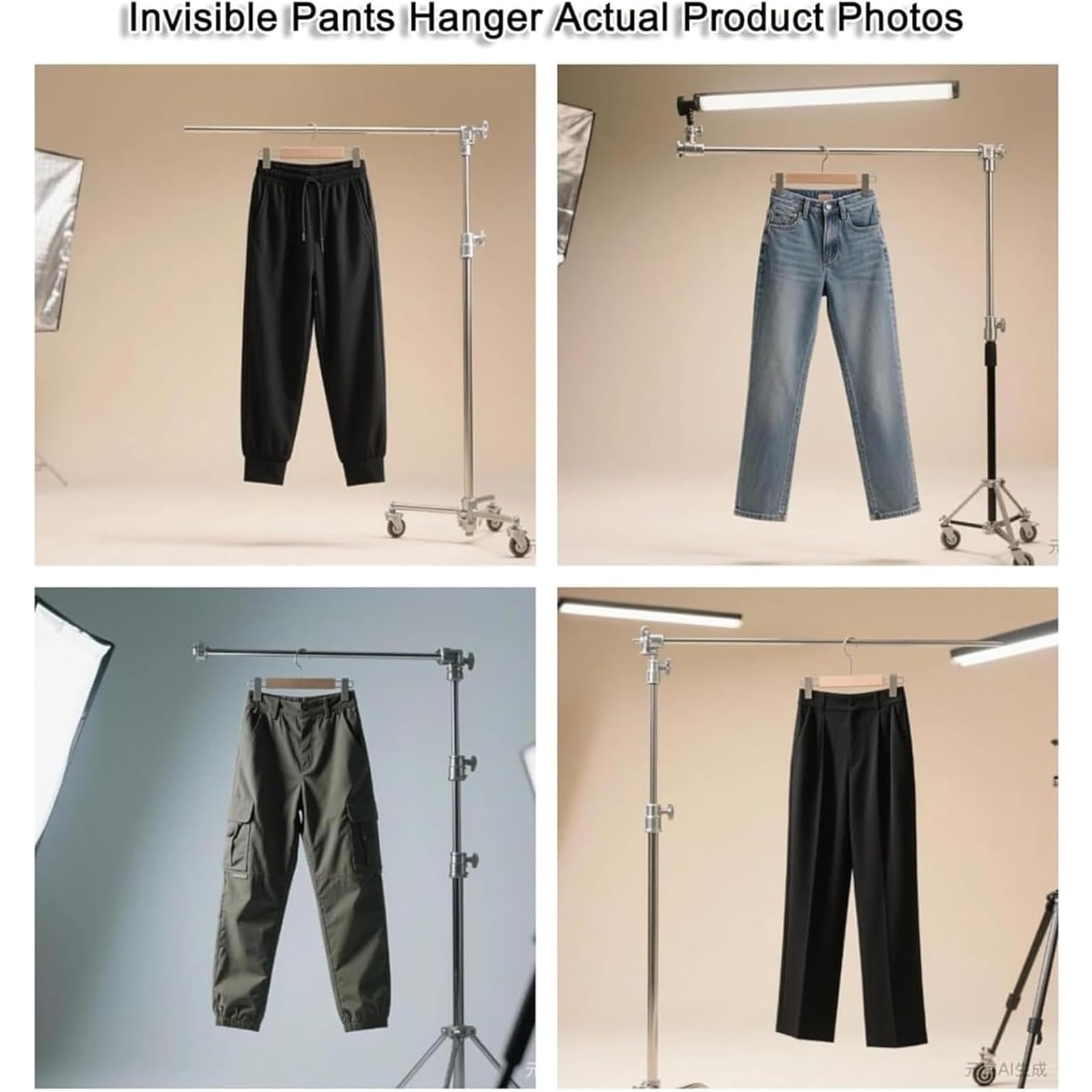 Generisch Diese metallenen Kleiderbügel in Körperform, verstellbare Taillenweite und -länge, Schaumstoffpolsterung, für Fotoshows