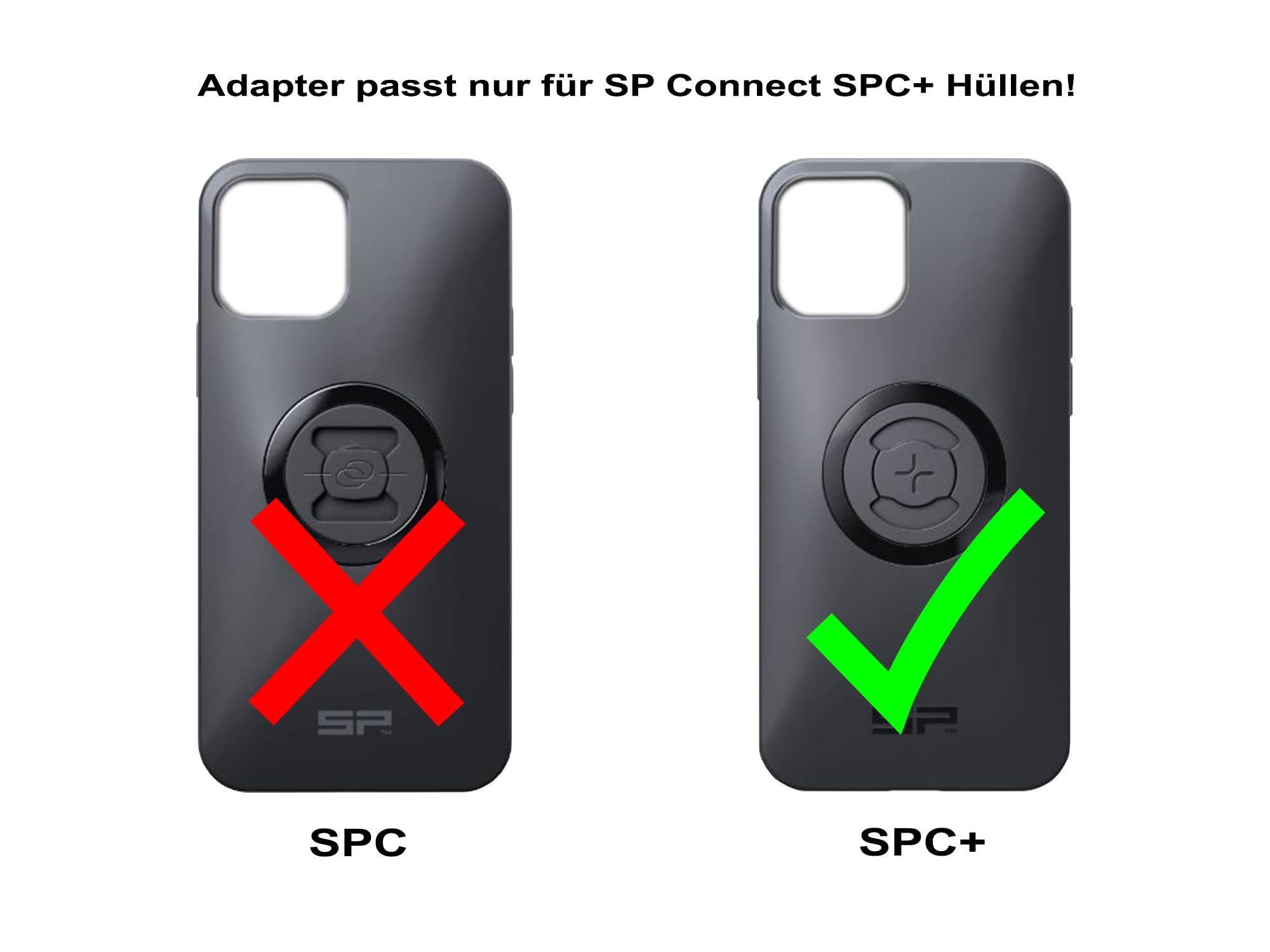 Adapter für SP Connect SPC+ Smartphone-Hüllen und Bosch eBike SmartphoneHub (schwarz)