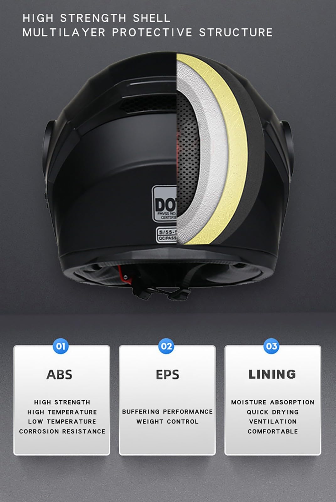Cascos de moto modulares abatibles, casco integral homologado por la ECE, casco de scooter con visera doble, cascos de moto para hombre y mujer. 7,XL=61-62CM