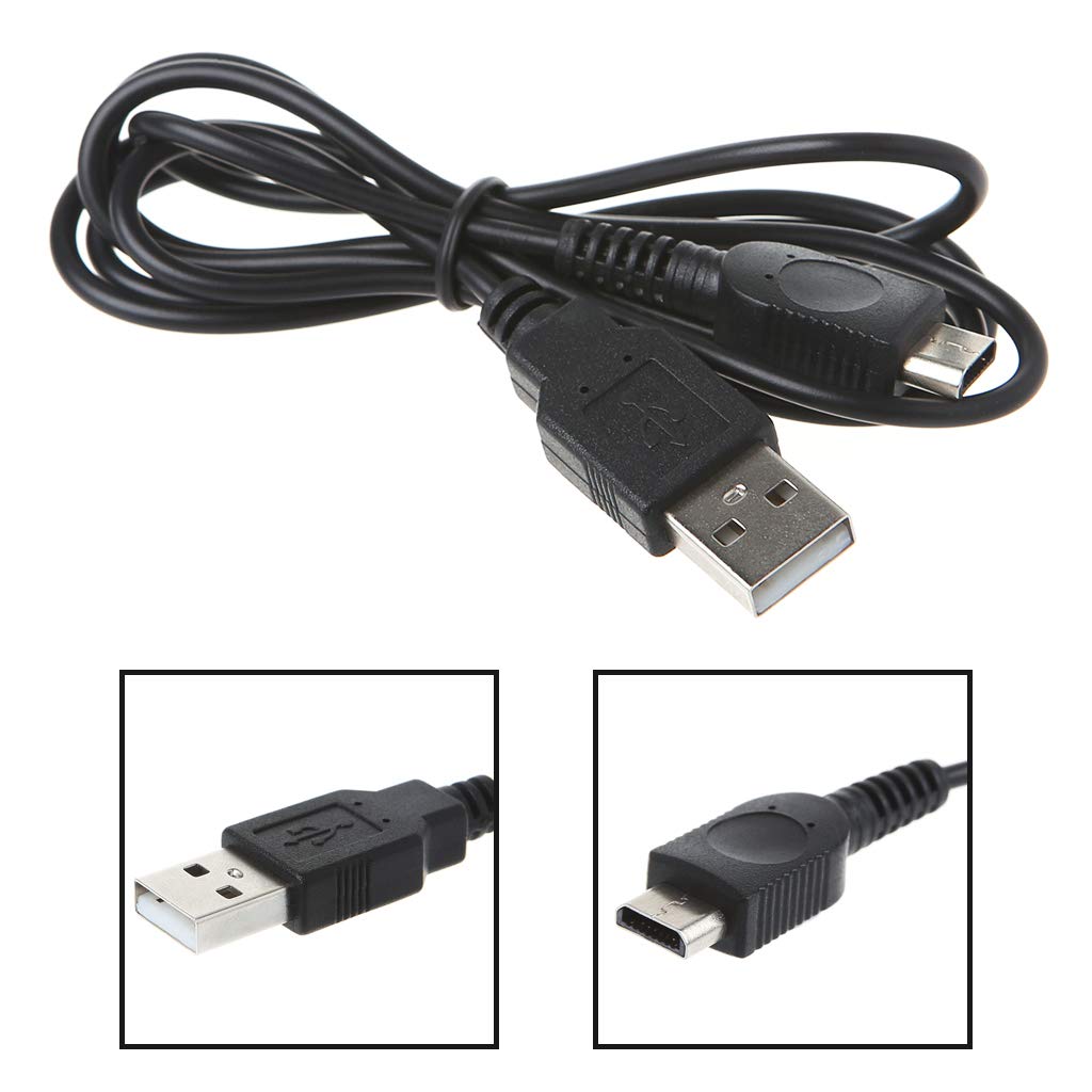 Fuente de alimentación USB Cable de Carga del Cargador Cable 1.2m para Consola Gameboy Micro GBM