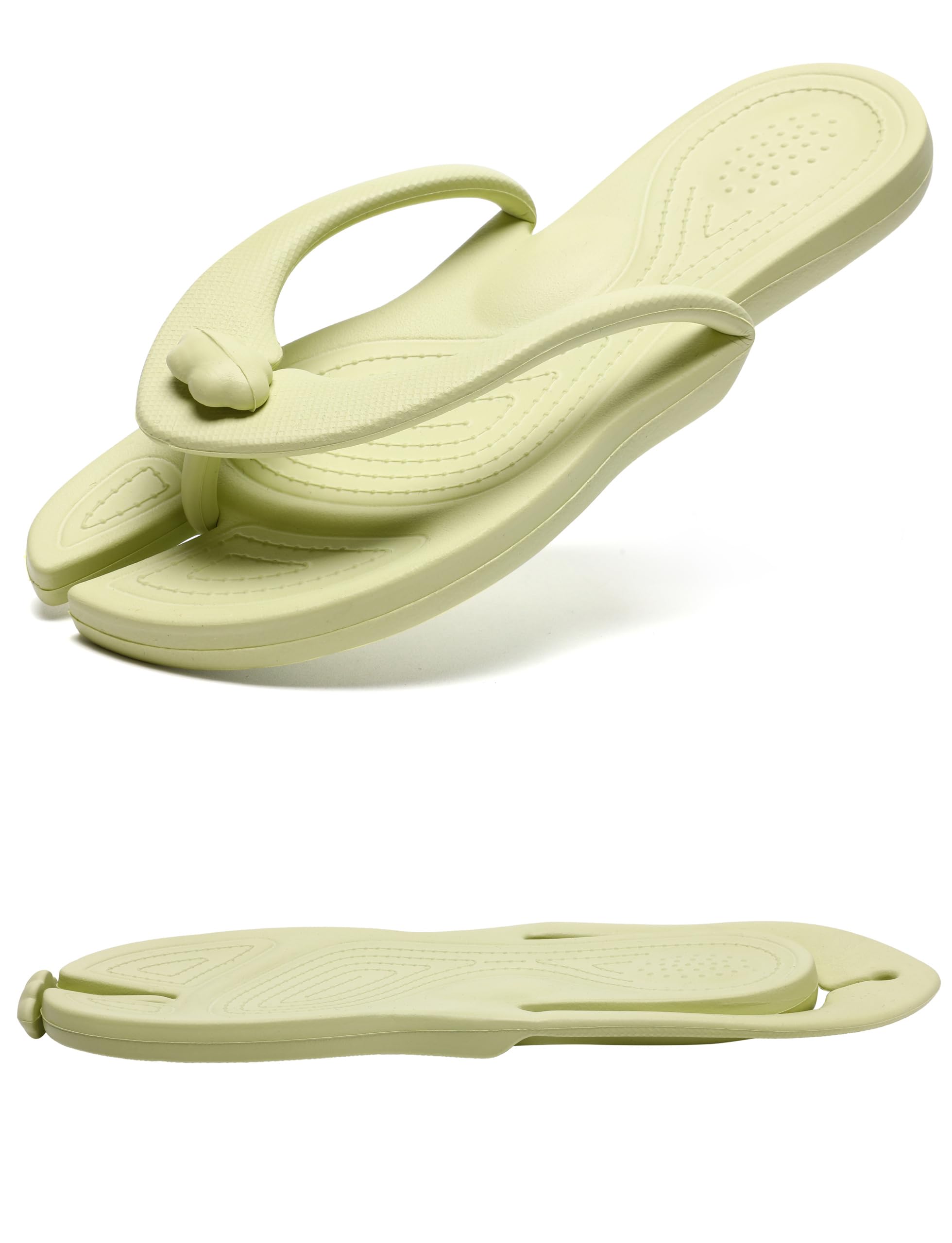 Unisex Shower Shoes Travel Slippers, Folding Slides Sandals
