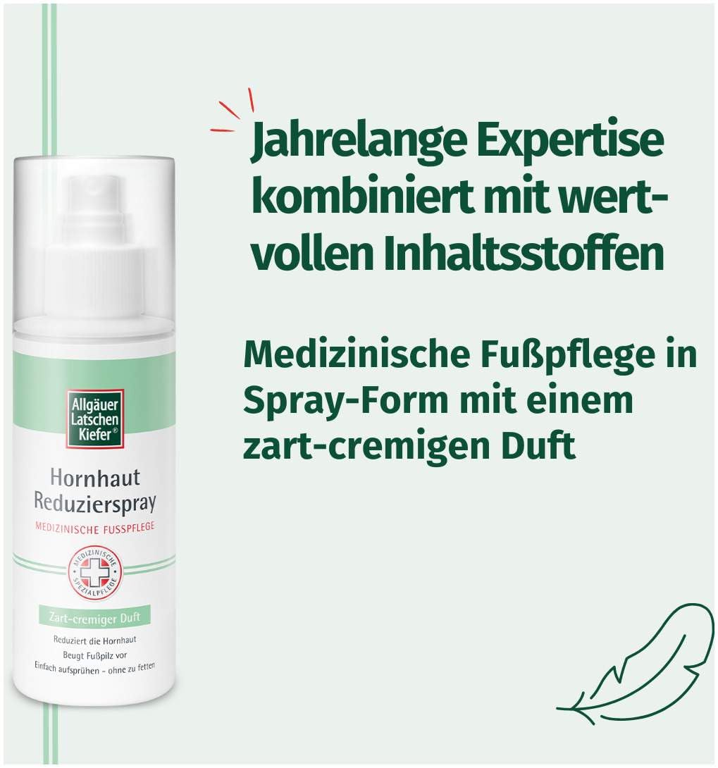 Hornhaut Reduzierspray – medizinische Fußpflege – Allgäuer Latschenkiefer – 2 x 150 ml