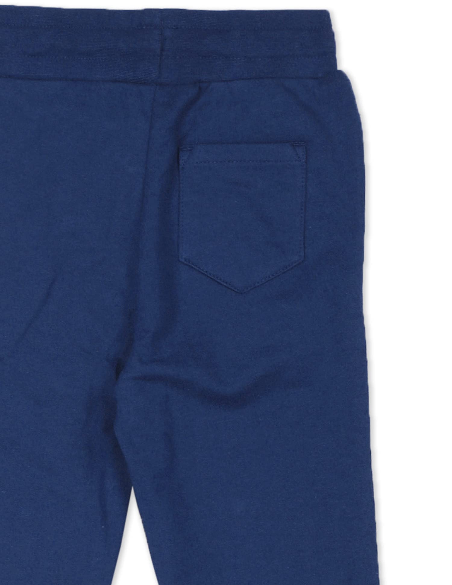 US Polo Assn. Knitted Cotton Joggers for Boys - Mid Rise, Regular Fit, Brand Printed Joggers for Kids - 12T, Blue 3