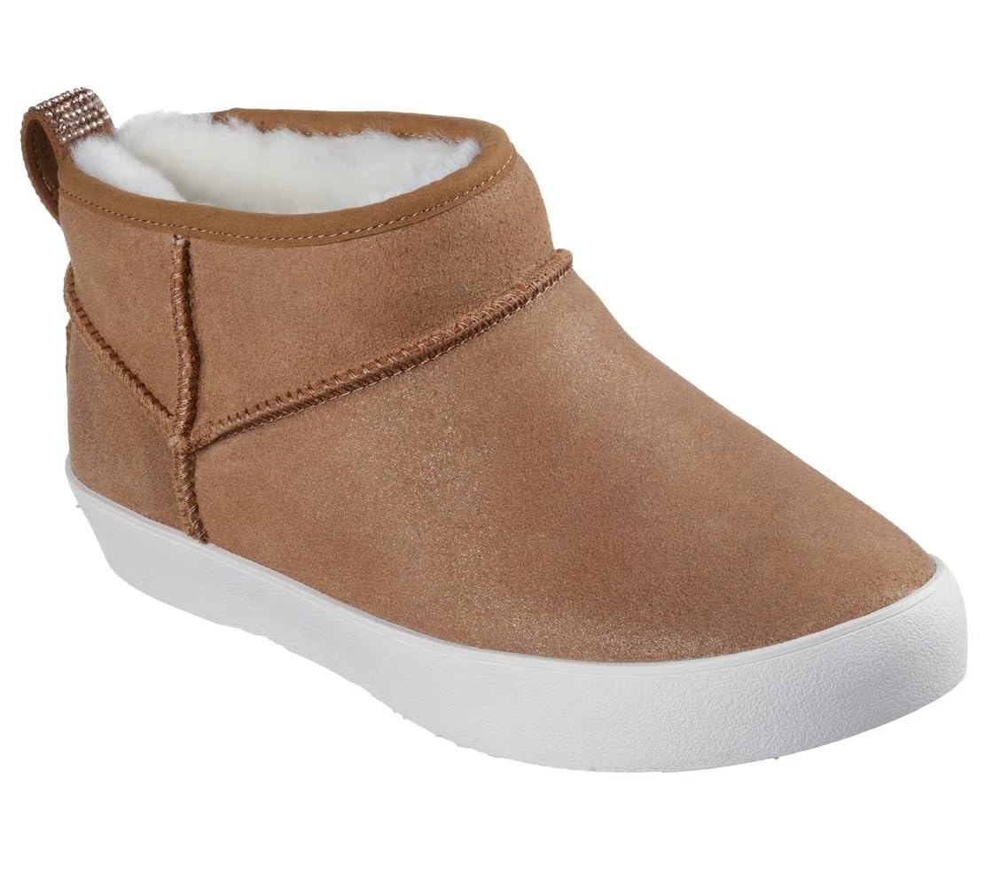 Skechers Woman Strand Star - Warm Shimmer Bootie 185340 Color Chestnut US Size 7