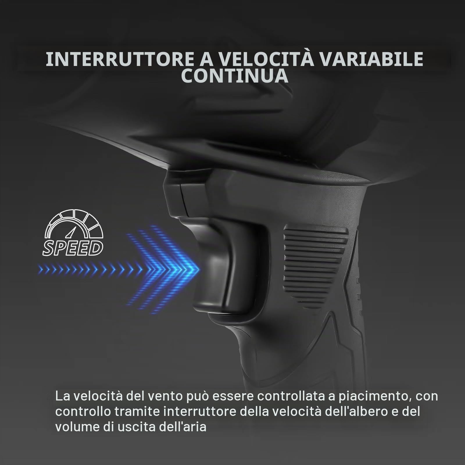 Piccolo soffiatore senza fili 130.000 giri/min, soffiatore elettrico portatile, mini jet a secco con 2 batterie, per tastiera computer all'aperto, auto, casa