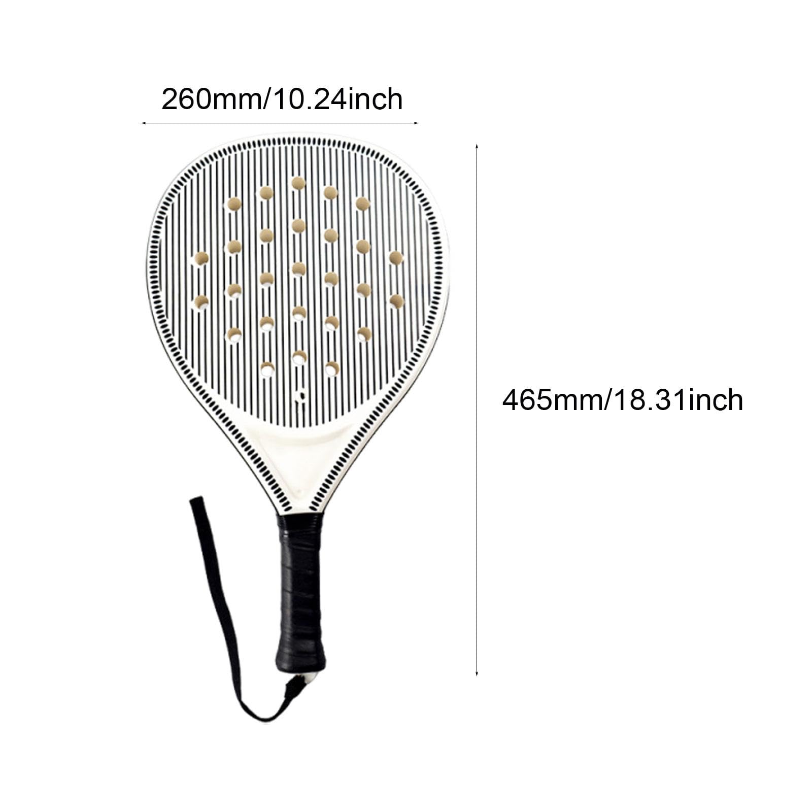 Pala de Pádel Robusta con Empuñadura Antideslizante Espuma de Absorción para Principiantes Adultos Entrenamiento Adecuada para Deporte en Exteriores Y