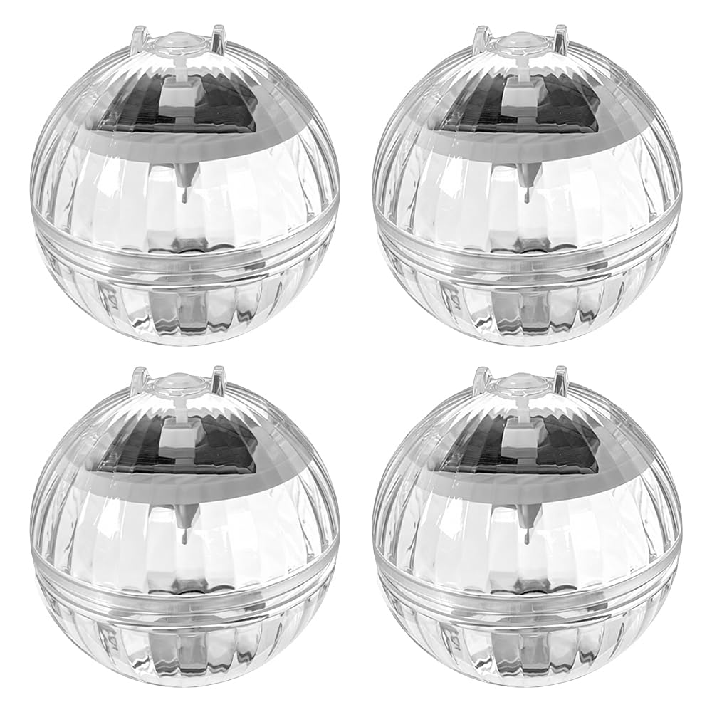 4 Pezzi Lampade Piscina Solari, Lampada Piscina Galleggiante Solare, Luce Solare per Piscina Galleggiante, Accessori per Illuminazione per Piscine, Stagni, Fontane e Fiori da Giardino