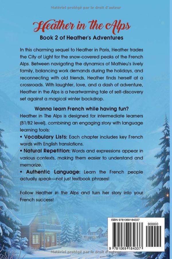 Learn French with Heather in the Alps: Bilingual French & English - Easy Book for Intermediate Learners (Heather's Adventures) (French Edition) - Image 2
