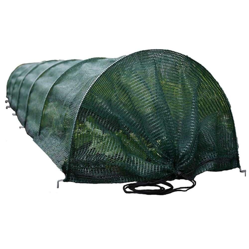 Tunnel de Jardin Ombrage Accordéon 300x45x45 cm - Anti-Nuisibles et Réglable