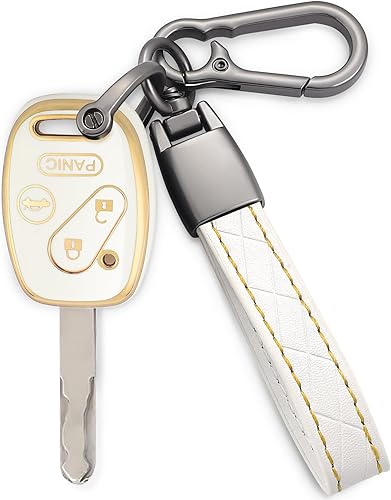 COTIYBOK Funda para llavero Honda con llavero de TPU para llave de automóvil, protección de 360 grados, compatible con Honda Accord Crosstour CR-V