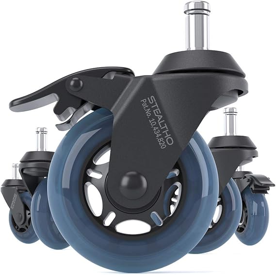 Stealtho Locking Caster Wheels Set of 52 Wheels with Brakes Heavy