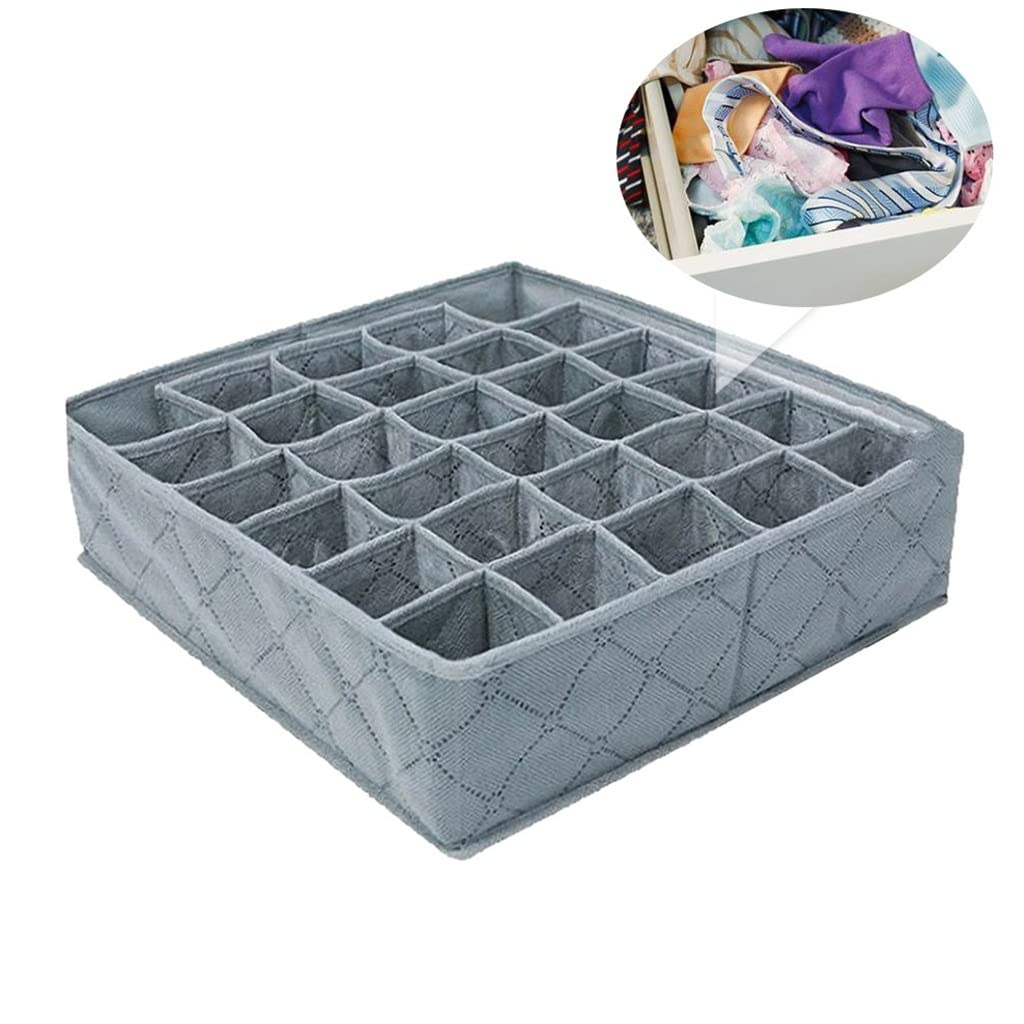 Organizzatore per Guardaroba con 30 Scomparti per Calze e Calzini (A 32 * 34 * 10 cm)