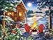 Springbok Christmas Cabin 500 Piece Jigsaw Puzzle for Adults or Children Designed for Holiday Fun- Made in The USA with Precision fit Pieces for a Great Puzzling Experience