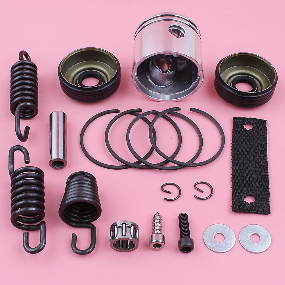 Kit de Anillo de retención de pistón de 41,1 mm for 350, 351 y 370, Sello de Aceite, Amortiguador AV, Juego de resortes, Repuesto de Herramienta de Repuesto for Motosierra.