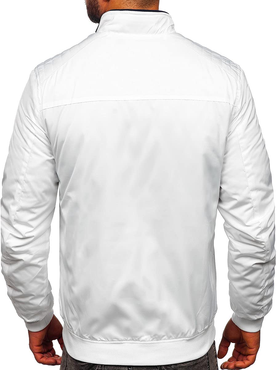 BOLF Homme Veste de transition ? capuche Imperméable Blouson zippé Fonctionnel Coupe-vent Étanche Sport de Trekking Respirant Outdoor Style 4D4