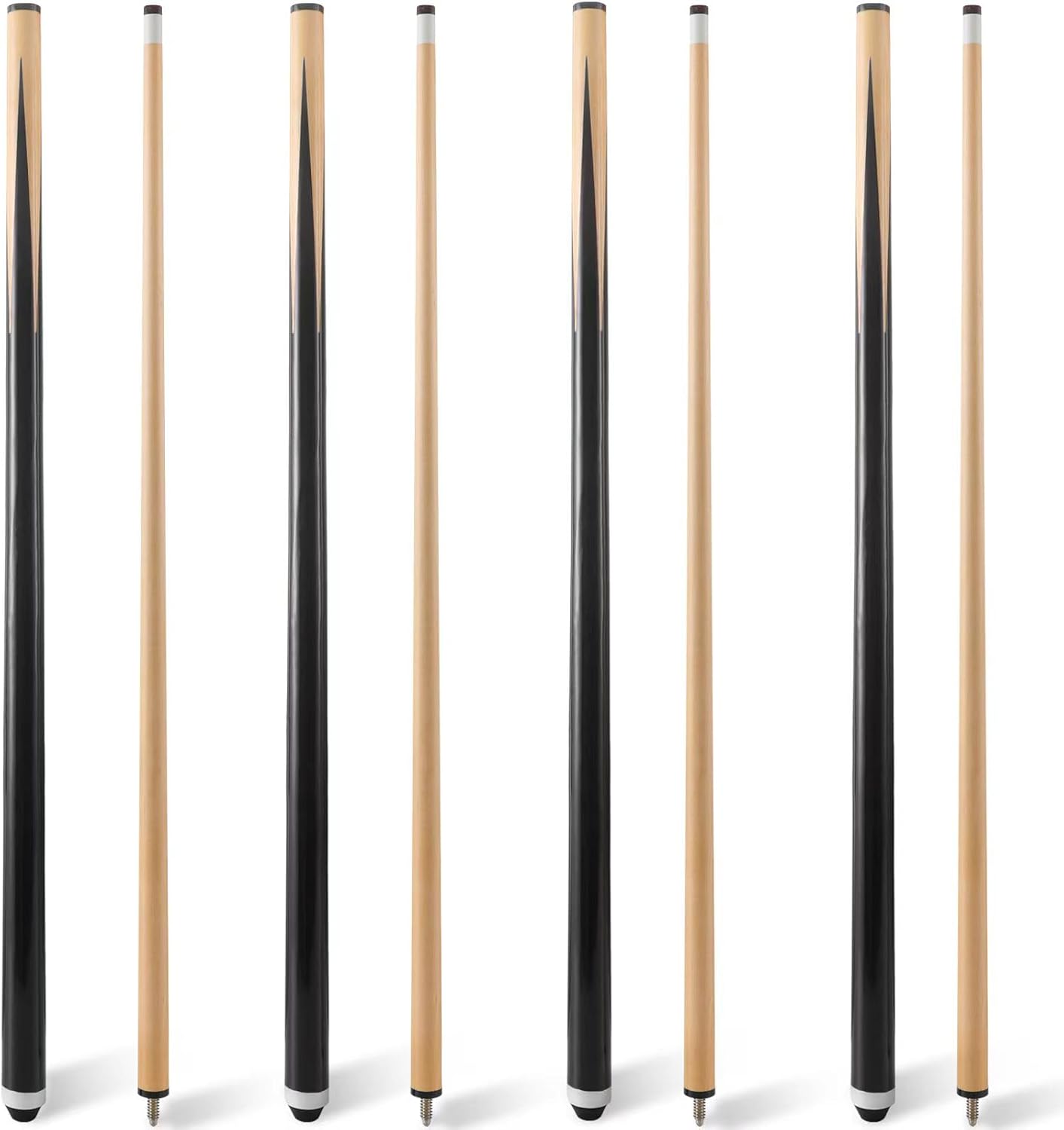 Pool Cue Stick,Hardwood 36inch/42inch/48inch/57inch Billiard Cue Sticks Set of 2/4,Table Pool Stick for Beginners,Cue for Pool Table,Pool Sticks with 13mm Tip