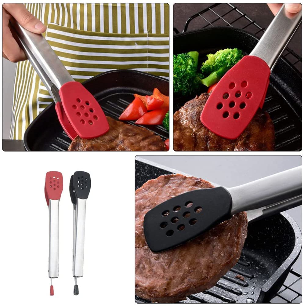 2 uds, Pinzas para Buffet, Pinzas de Cocina, Pinzas de Cocina de Acero Inoxidable, Pinzas de Cocina para Servir Buffet, Ensalada, Hielo, Aperitivos, postres, Barbacoa