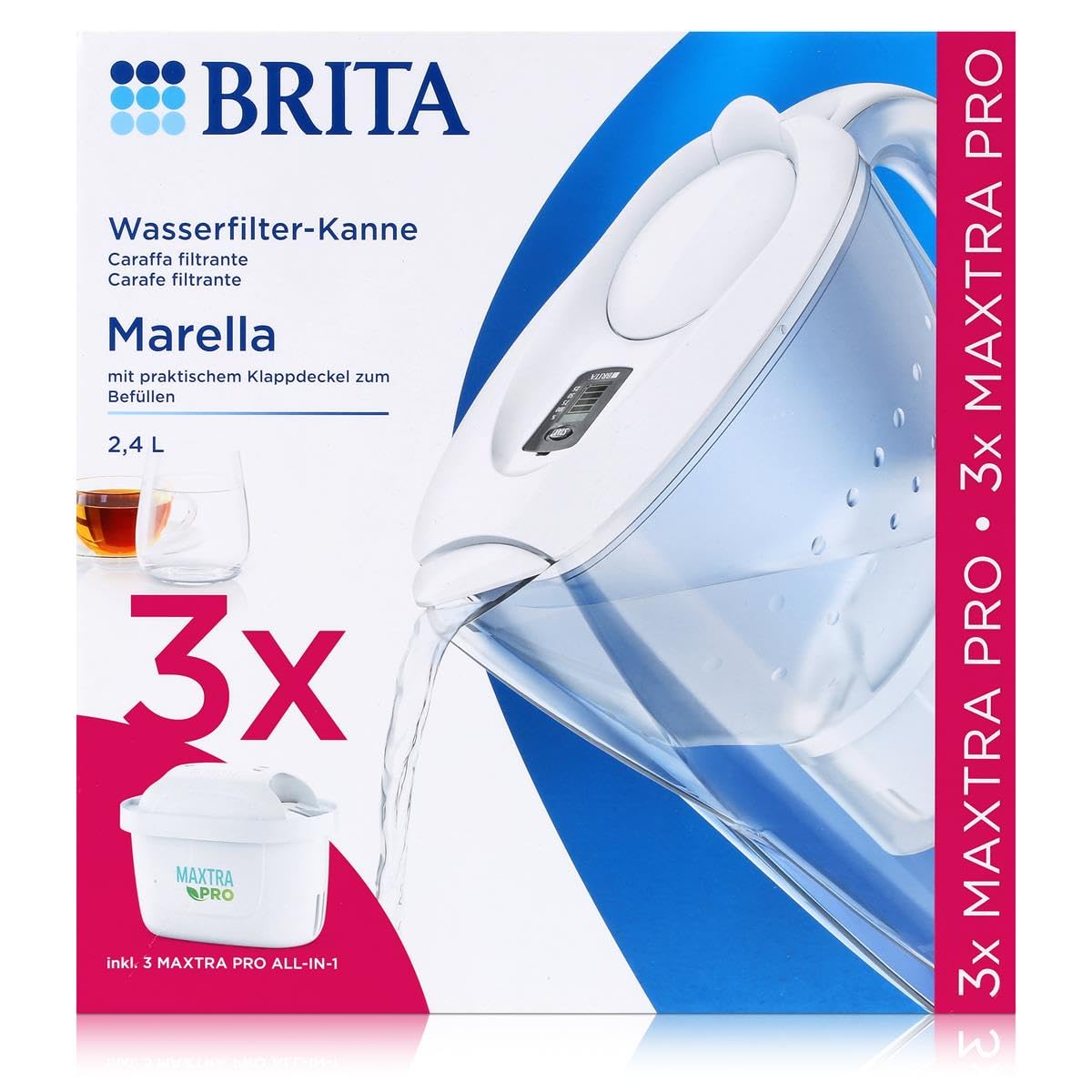 Caraffa filtr.marellawh inc 3filtri 1051465