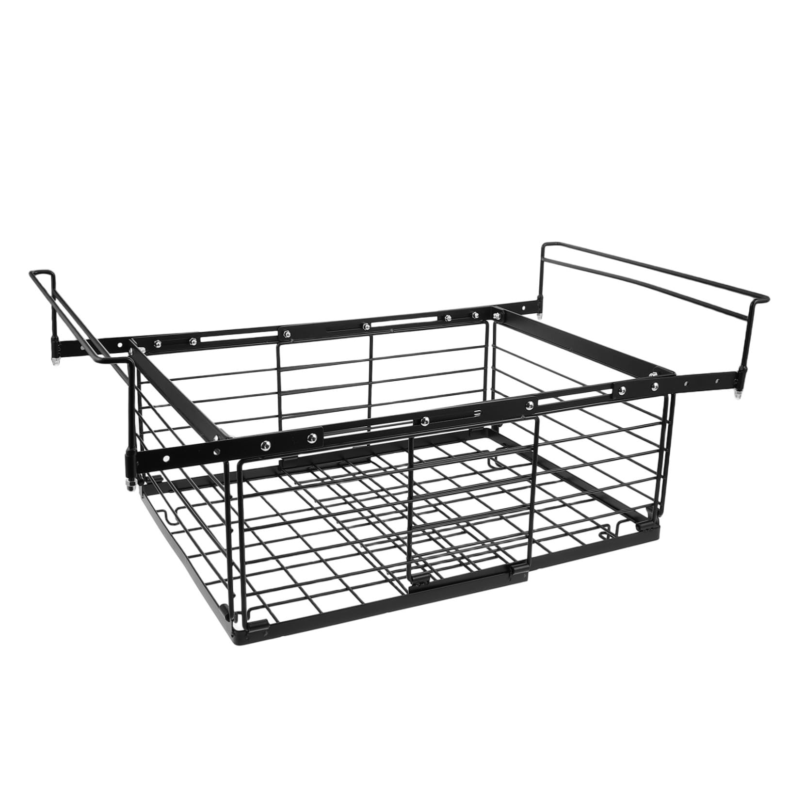 Sewroro Cesta Colgante Ajustable para Congelador Profundo Organizador Apilable y Plegable con Asas Cesta de Almacenamiento Metálica Resistente para Refrigerador Optimiza y Facilita