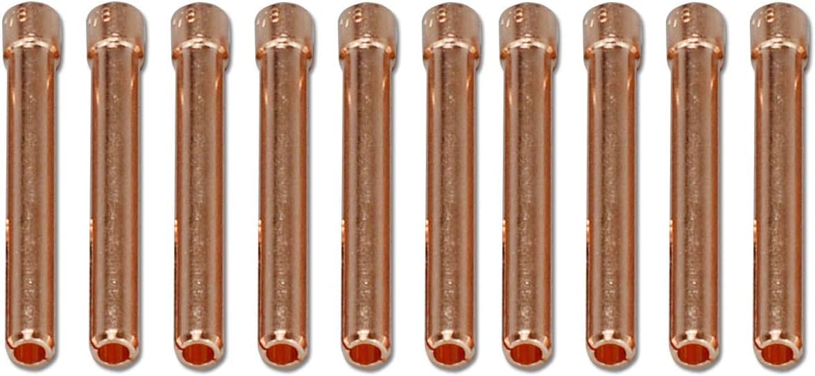 RIVERWELD TIG Collet 10N25 3.2mm Orifice for QQ300 PTA DB SR WP 17 18 26 TIG Welding Torch Pack of 10