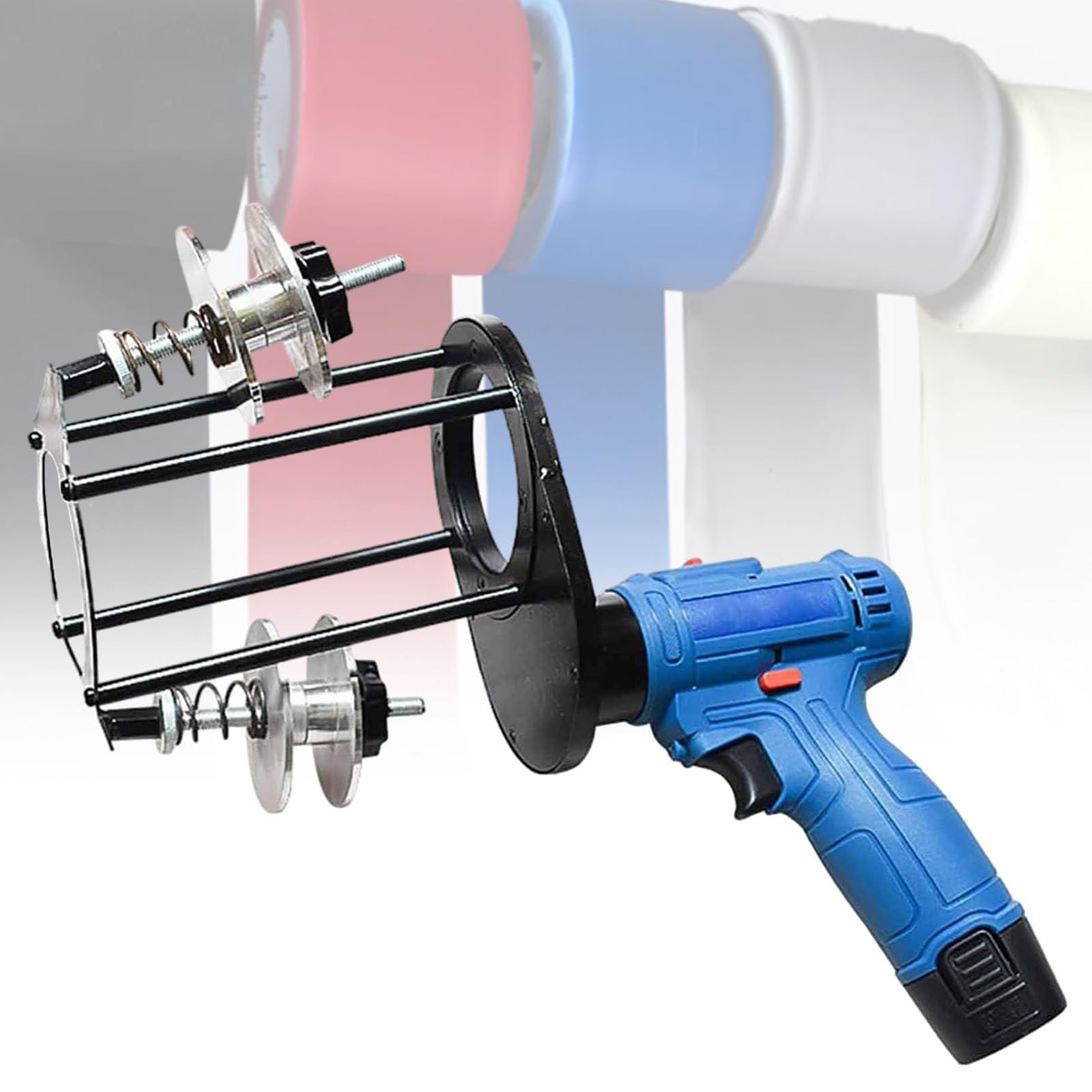 TIANQIHAO Electric Tape Wrapping Machine, Air Conditioner Copper Pipe Taping Equipment,With Adjustment Switch,For Bandaging Pipes