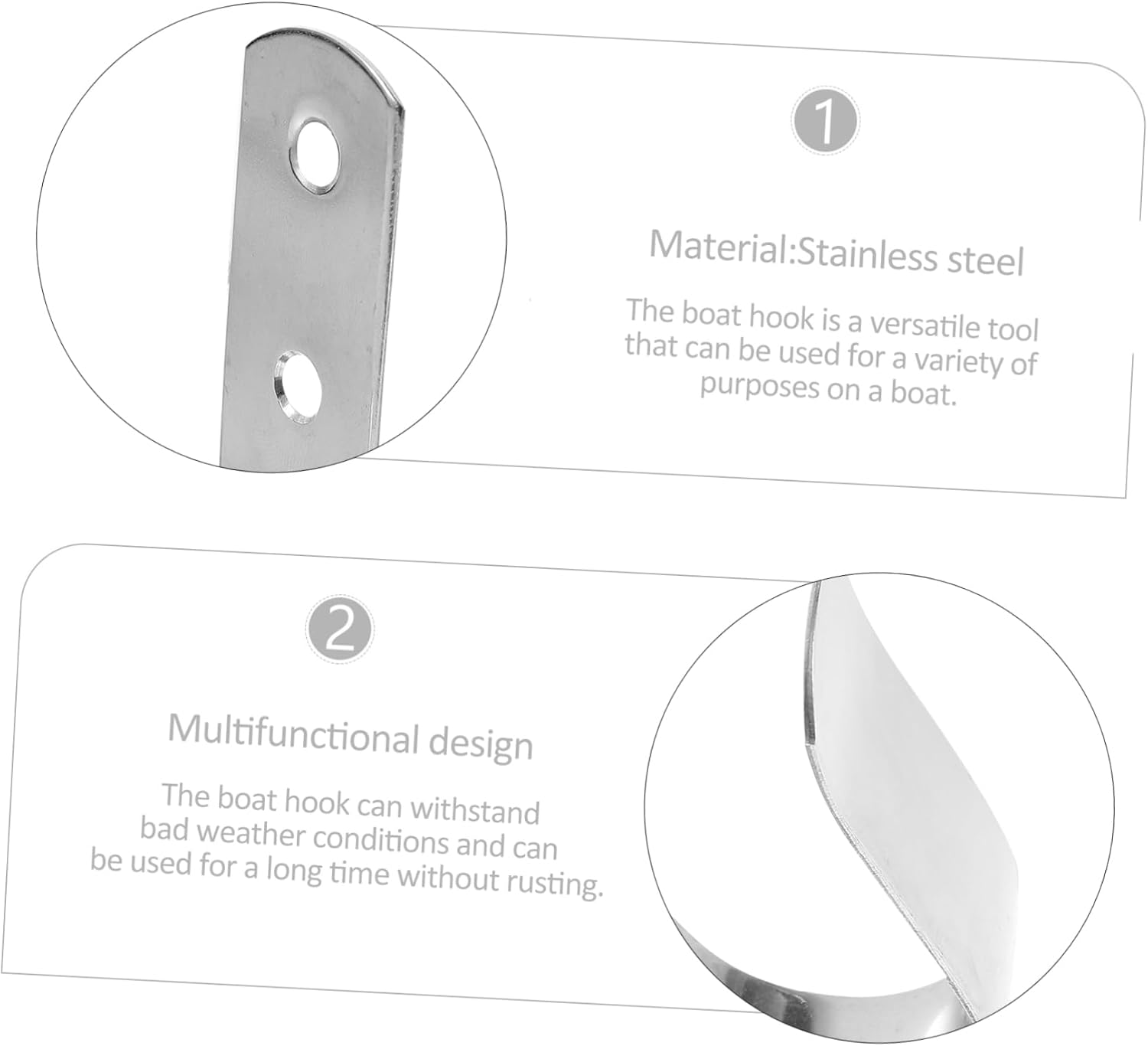 Boating Accessories for Boat Sturdy Wall Hook Multi-Function Yacht Hook Marine Tools
