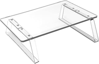 LITAITAI Monitoring Riser Acrylic is transparent and durable, good-looking and versatile,Computer Monitor Stand Mini Handy,Monitor Stand Riser.