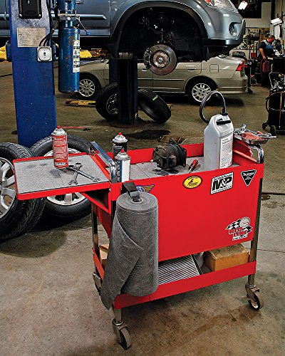 Oil Absorbent Mat Roll for Garage by New Pig | Oil Mats for Garage Floor | Garage Car Mat | Oil Spill Mats | 15" x 50' Roll | Absorbs up to 3.3 Gallons