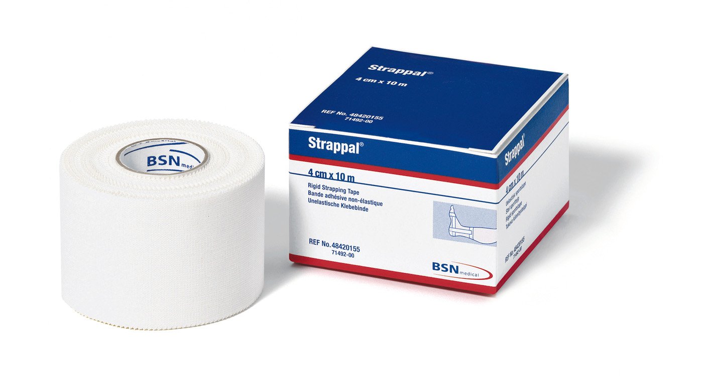 BSN Medical Strappal óxido de zinc rígida cinta de flejado, color blanco, 2.5cm x 10m