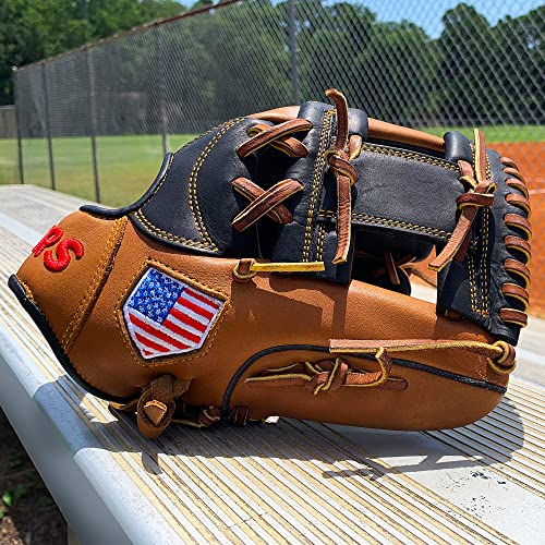 Hit Run Steal Baseball Glove - Right Hand Throw Fielding Full Grain Leather Glove - Perfect For Baseball Players (11.5 Inch) #TOP1