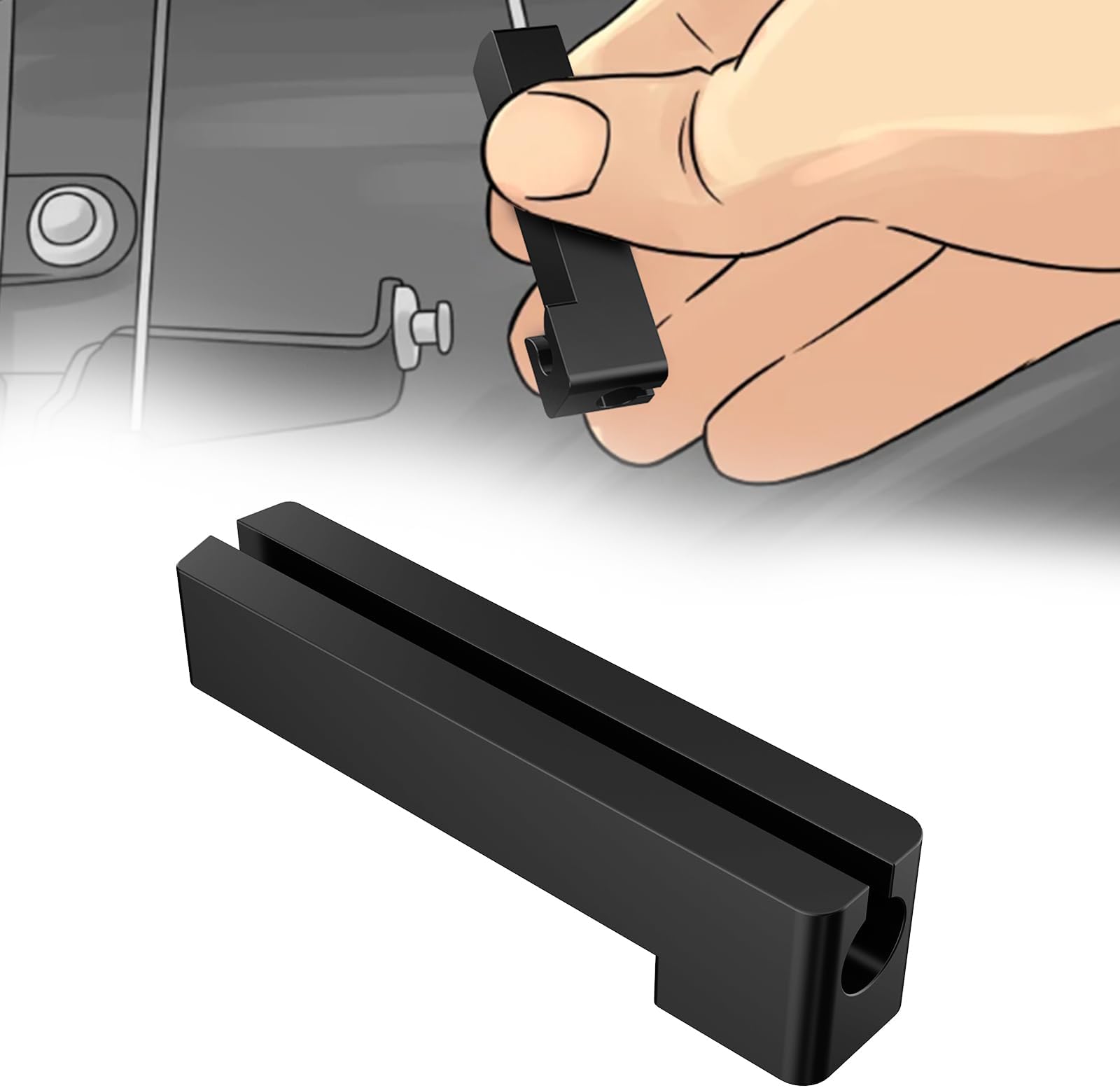 Detent Kickdown Cable Upper End Repair Clip, K35955CE