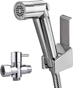 Handheld Bidet Sprayer for Toilet, Spray Attachment with Hose for Feminine Wash, Baby Cloth Diaper Washer, Cleaner and Shower Sprayer for Pet, Bathroom Or Toilet,B SetB Set