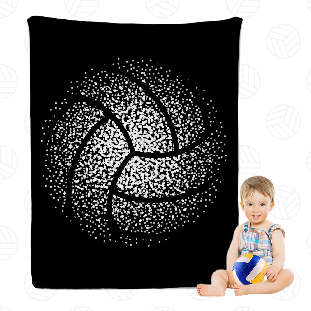 Volleyball Blanket Gift for Boy Girl, Volley Ball Sport Throw Lightweight Super Soft Cozy Blanket for Bedroom Living Room, Volleyball Gifts for Player, Athlete, Coach, Team, 40"x30"for Pet