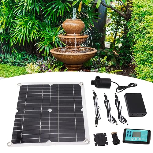 YUYTE Solarna Pompa Wodna 50 W Solarowa Pompa Zanurzalna z Kontrolerem Rozrządu Pudełka Akumulatora do Hydroponicznego Fontanny
