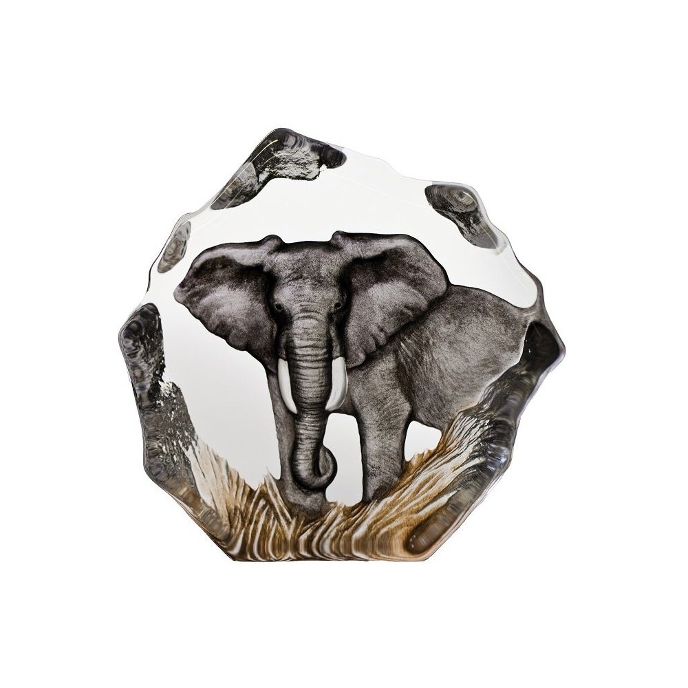 elefante, scultura in cristallo, fermacarte
