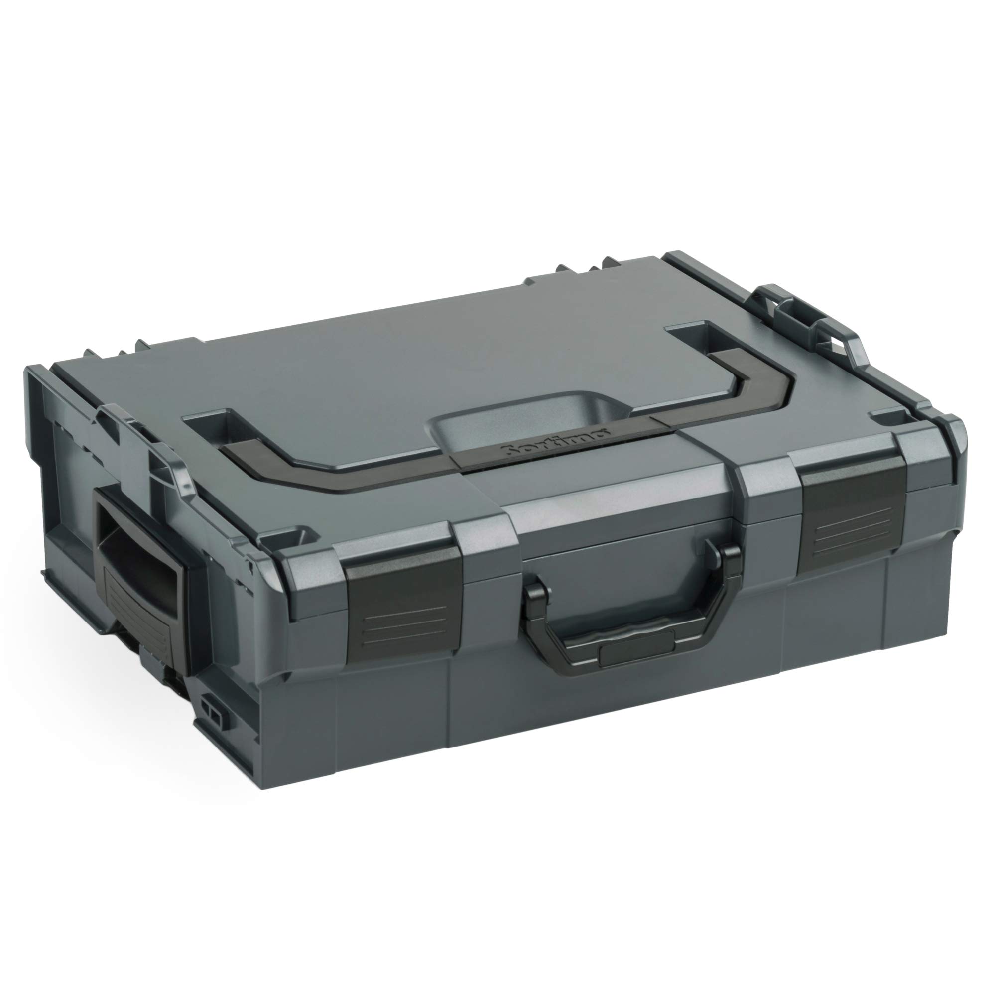 Bosch Sortimo Schnitteinlagen-Set | L BOX 136 (anthrazit) inkl. Schnitteinlagenset EPP & Deckeneinlage | Sortimentskasten groß Schrauben