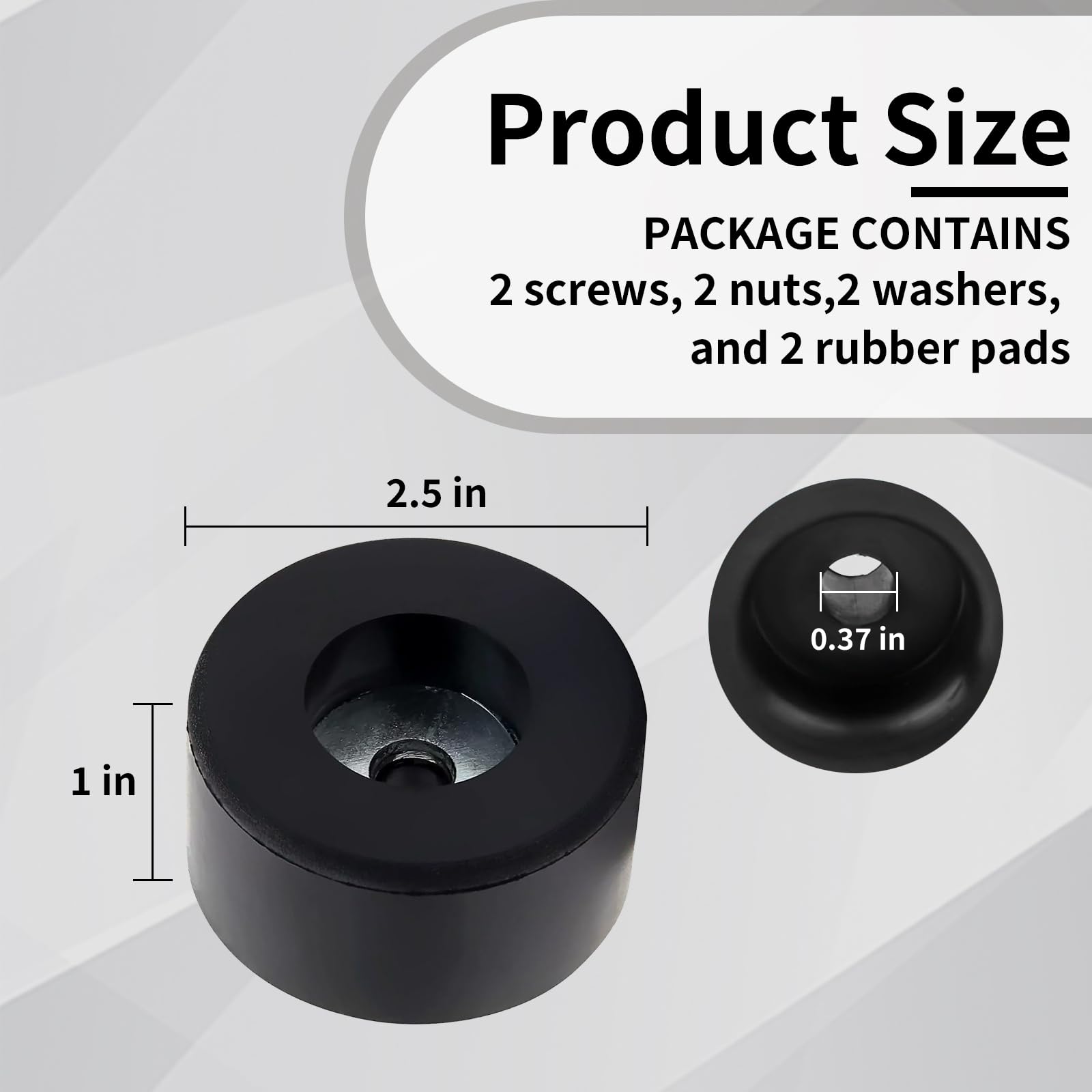 Anti Vibration Rubber Feet - Reduce Noise & Protect Equipment -3