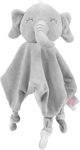 Vicloon Cuddly Cloth - Soft Washable Baby Plush Toy with Elephant Design