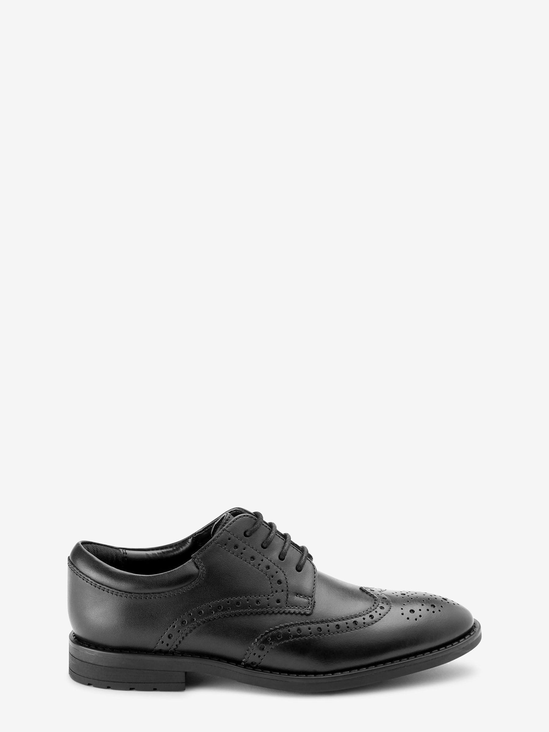 NEXT Garçon Chaussures Richelieu en Cuir à Lacets pour l’école