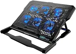 Cooler para Notebook com 6 Fans Led Azul Hexa Cooler - AC282