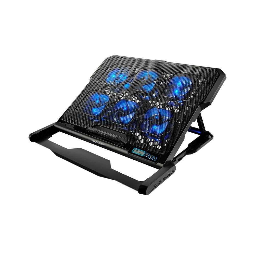 Cooler para Notebook com 6 Fans Led Azul Hexa Cooler - AC282