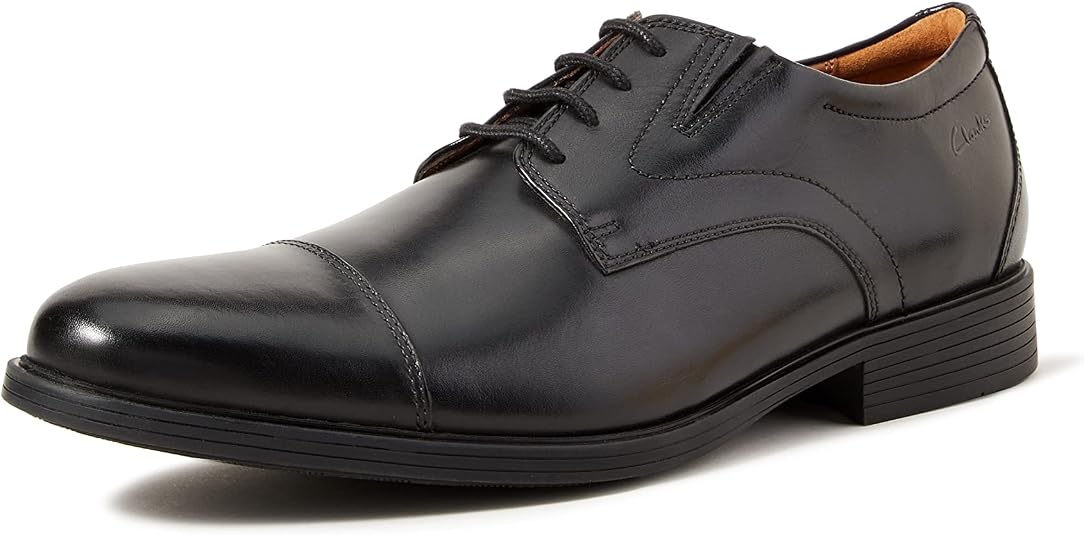 Clarks Men's Whiddon Cap Oxford, Dark 