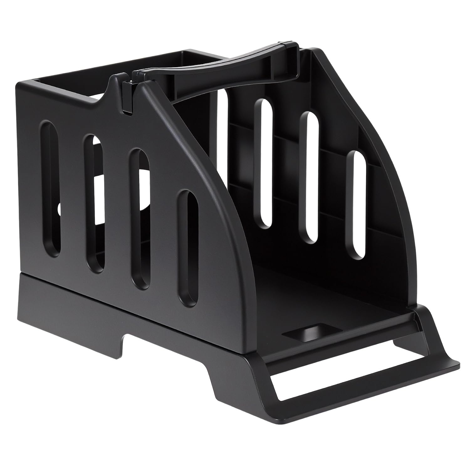 QWORK® Uchwyt etykiet na rolki, uchwyt etykiet zakresu etykiet, akcesoria do biurkowych drukarek etykiet, czarny