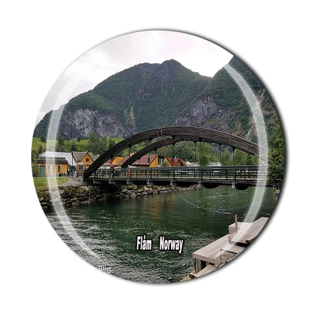 Magnete Frigo 3D Norvegia Aurora Boreale - Cristallo Trasparente, Souvenir Di Viaggio Originale, Regalo Turistico Per Collezionisti