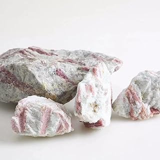 GURSAC Piedra de Cristal Natural Especímenes de Cristal Natural Muy Hermosos de 100 g-500 g Piedra cruda de turmalina Rosa (Color : 340g-400g)