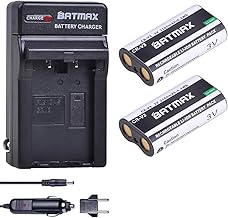 Batmax 2Pcs CR-V3 Battery + DC Charger for Olympus LB01 CRV3 LB-01 C3000 C3040 40Z C-2100UZ C-211 C-211Z C-3000 C-3030 C-3030Z C-3040Z C-4000 C-5050 C-5050Z C-700 D510 Cameras