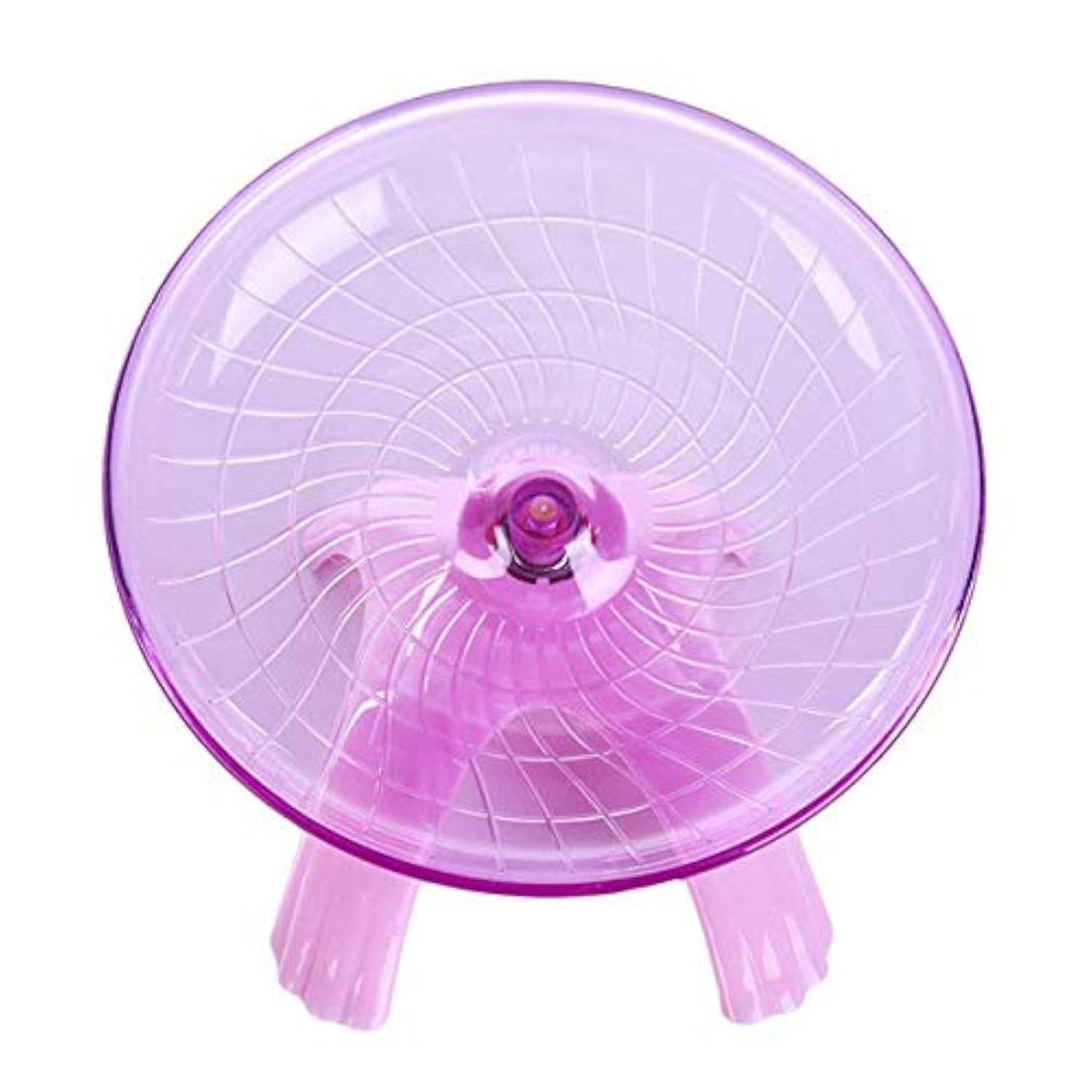 ZSWELL 1 Pack Exercise Wheel Jogging Running Hamster Flying Saucer for Syrian Hamsters Rat Gerbils Mice Chinchilla Guinea Pig Squirrel and Other Small Animal (Pink)