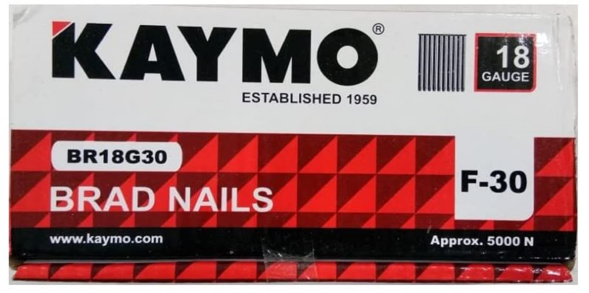 Kaymo 18G Brad Nails - 5000 Pack -2 Kaymo 18G Brad Nails - 5000 Pack -2